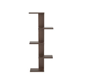 Bluewud Alaire Engineered Wood Lifestyle Wall Shelf / Display Rack (Wenge)