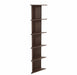 Bluewud Cadlic Engineered Wood Lifestyle Wall Corner Shelf / Display Rack (Wenge)