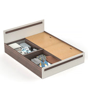Maltein King Size Bed |Wenge & White