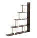 Wolabey Ladder Style Bookshelf |Wenge & White