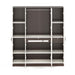 Andrie 4 Door Wardrobe with Drawer |Wenge & White