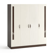 Andrie 4 Door Wardrobe with Drawer |Wenge & White