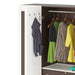 Andrie 4 Door Wardrobe with Drawer |Wenge & White
