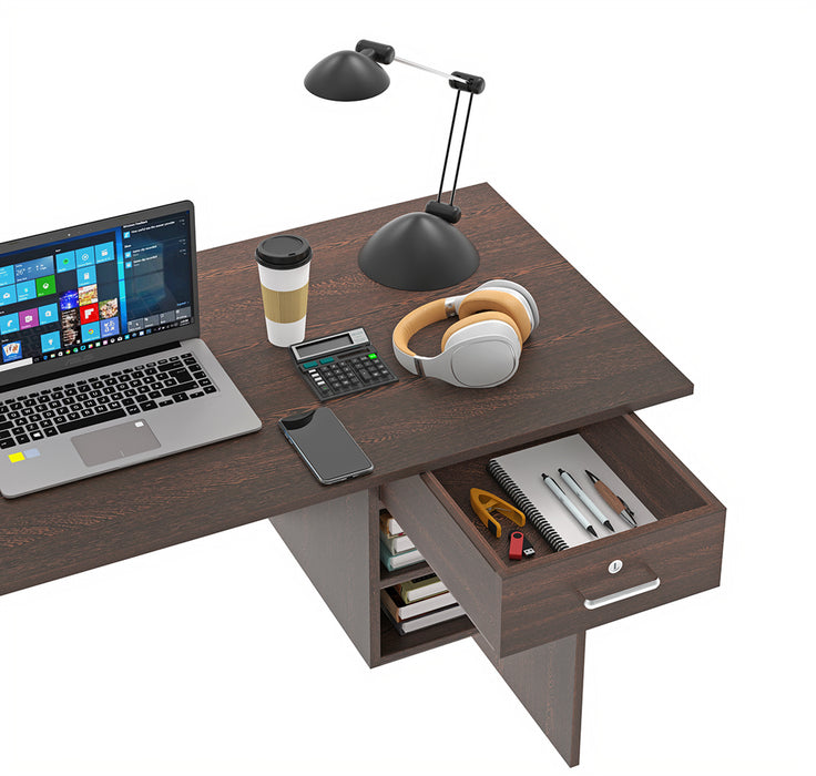 Bluewud Amalet Study Table Desk for Home & Office (Wenge)