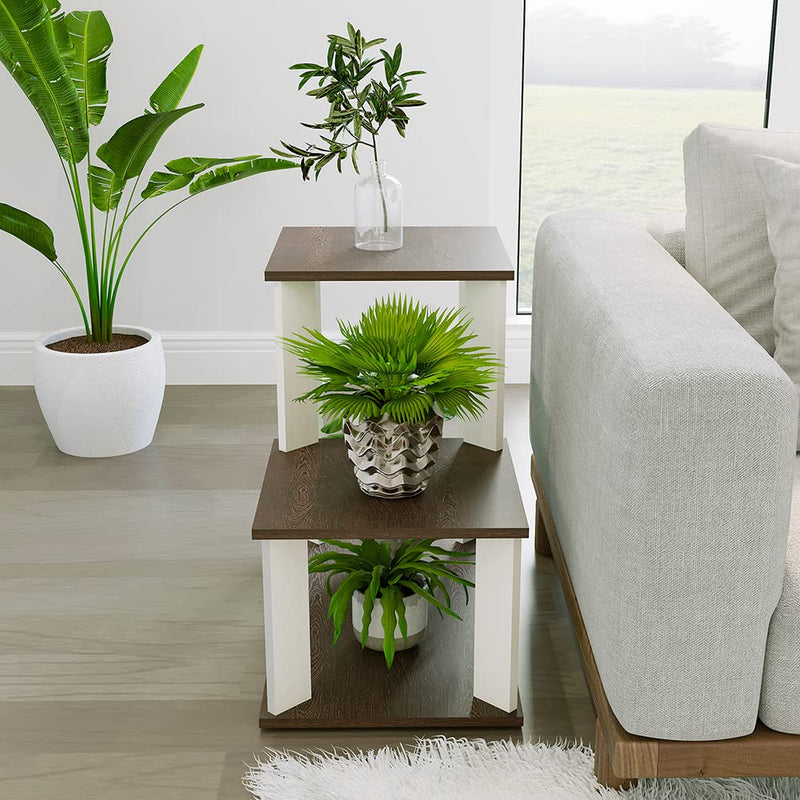 Coras Multipurpose Side Table (Wenge & White)