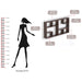 Petree Wall Mount Wall Shelf, Display Rack |Wenge