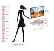 BLUEWUD Aero TV Entertainment Unit/Wall Set Top Box Stand Shelf (White - Standard)