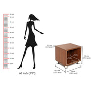 Leo Bed Side Table |Walnut