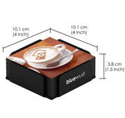 Products Vivian Reversible Coaster Set |Set Of 6 / Coffee
