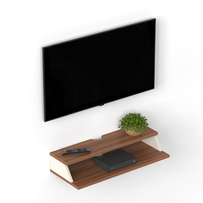 Maisy Set-top Box Standard |Walnut & Frosty