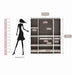 Andrie 4 Door Wardrobe with Mirror & Drawer |Wenge & Frosty White