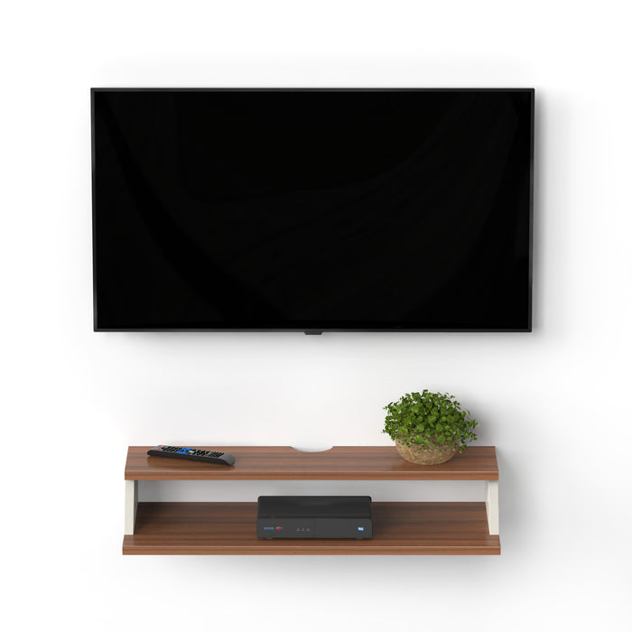 Maisy Set-top Box Standard |Walnut & Frosty