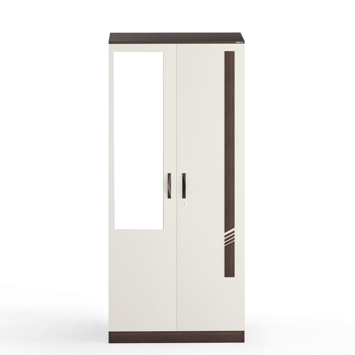 Andrie 2 Door Wardrobe with Mirror and Drawer