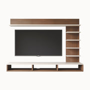 Primax Plus tv Unit Standard, Ideal for Up to 32" |Walnut & Frosty
