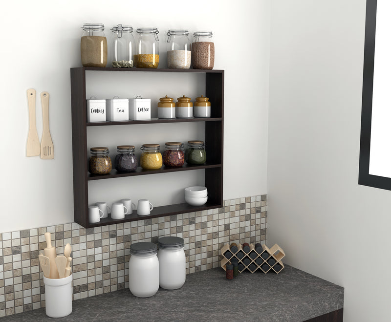 Jasden  Wall Mount Multipurpose Kitchen Storage Rack - Slim Profile