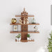 Caselle Wall Shelf 4 shelves |Walnut