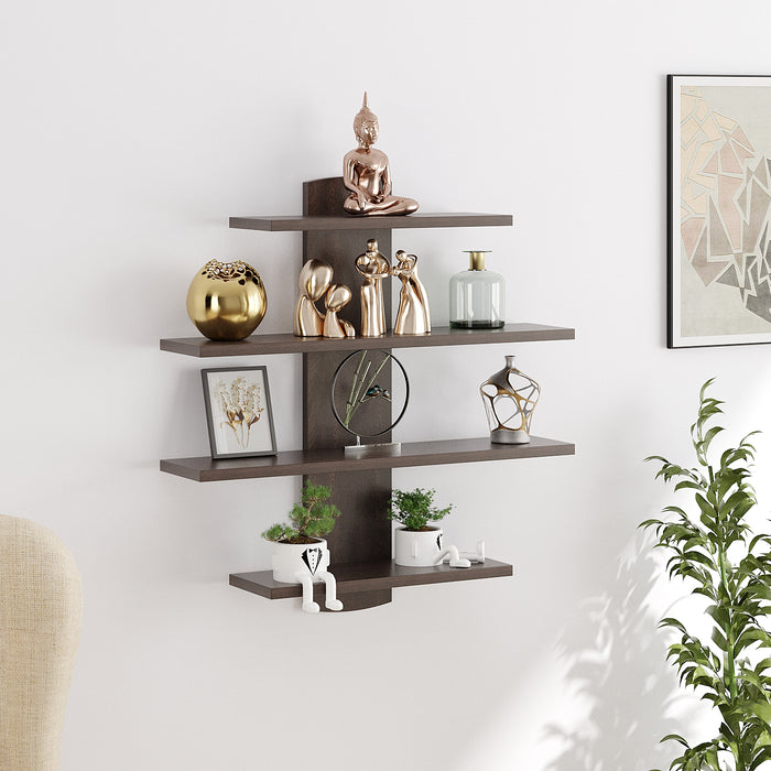 Caselle Wall Shelf 4 shelves |Wenge