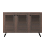 Carlem 3 Doors Shoe Rack Cabinet |Wenge
