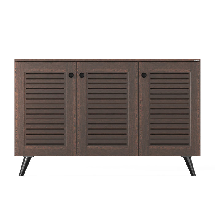 Carlem 3 Doors Shoe Rack Cabinet |Wenge