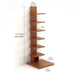 Osvil Wall Shelf, Bookshelf |Walnut