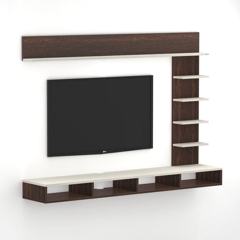 Primax Plus TV Unit Large, Ideal for Up to 50" |Wenge & Frosty White