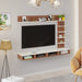 Primax Plus TV Unit Large, Ideal for Up to 50" |Walnut & Frosty White