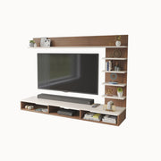 Primax Plus tv Unit Standard, Ideal for Up to 32" |Walnut & Frosty
