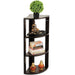 Bluewud Alba Floor Standing Corner Shelf  |Wenge