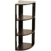 Bluewud Alba Floor Standing Corner Shelf  |Wenge