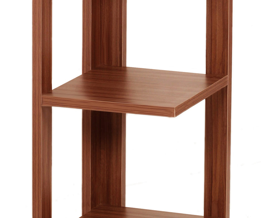 Albert Floor Standing Corner Shelf |Walnut