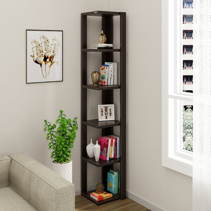 Albert Floor Standing Corner Shelf |Wenge