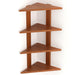 Braine Corner Shelf (4 Shelf) |Walnut