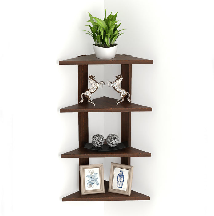 Braine Corner Shelf (4 Shelf) |Wenge
