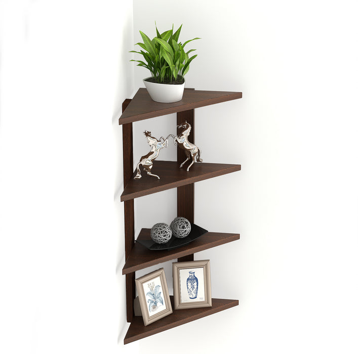 Braine Corner Shelf (4 Shelf) |Wenge