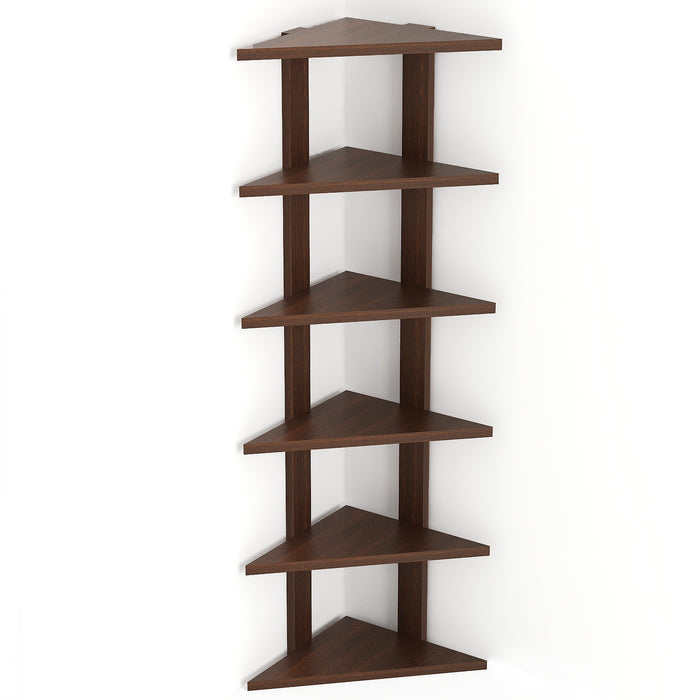 Braine Wooden Wall-Mount Corner Shelf