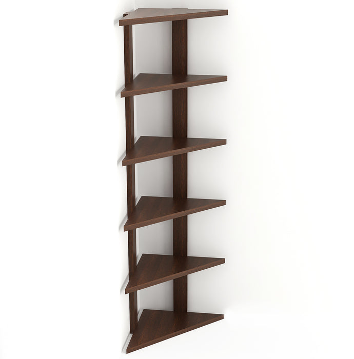 Braine Wooden Wall-Mount Corner Shelf