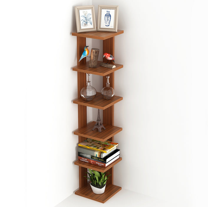 Braine Corner Shelf |Walnut