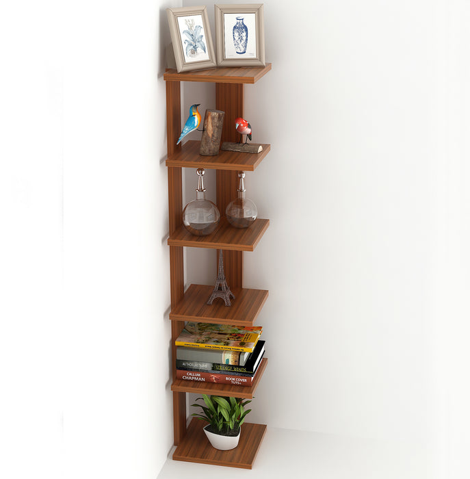 Braine Corner Shelf |Walnut