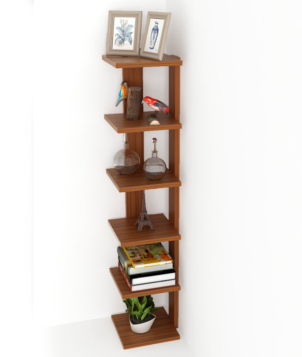 Braine Corner Shelf |Walnut