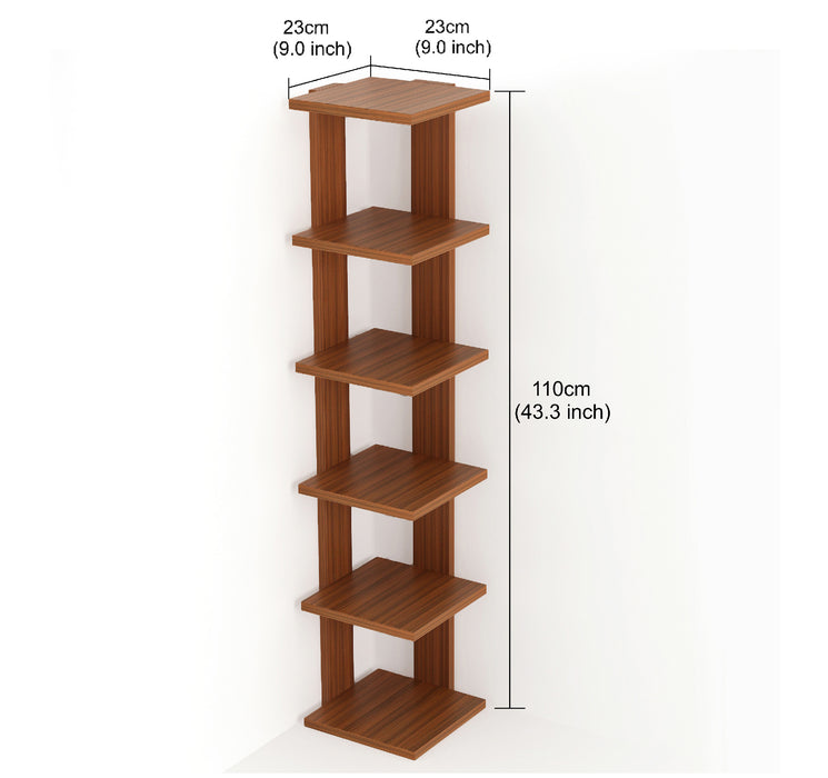 Braine Corner Shelf |Walnut