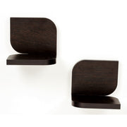 Feuille Wall Shelf  (Wenge, Set of 2) - Bluewud