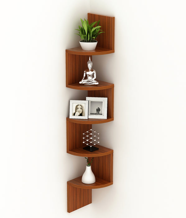 Morpheus Corner Shelf (Large) |Walnut