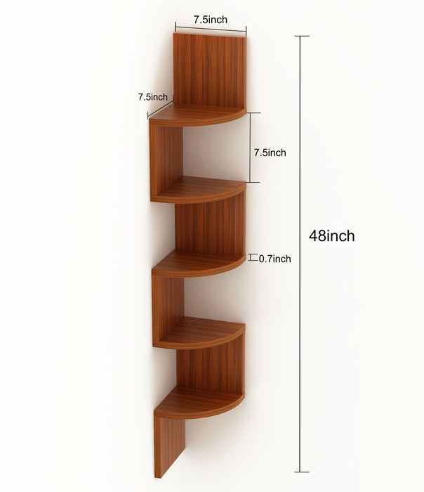 Morpheus Corner Shelf (Large) |Walnut