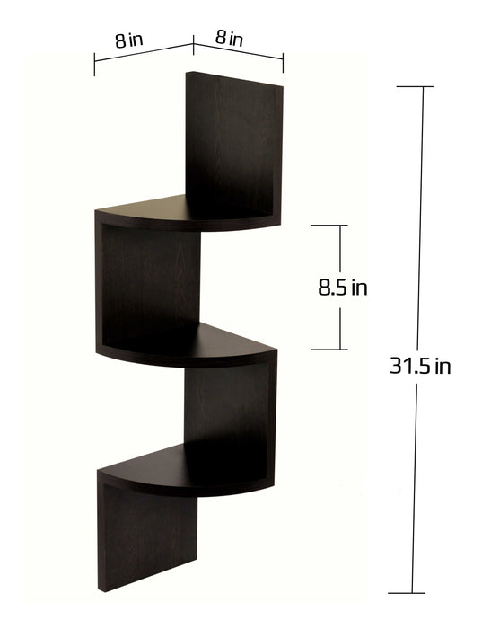 Morpheus Corner Shelf (Small) |Wenge