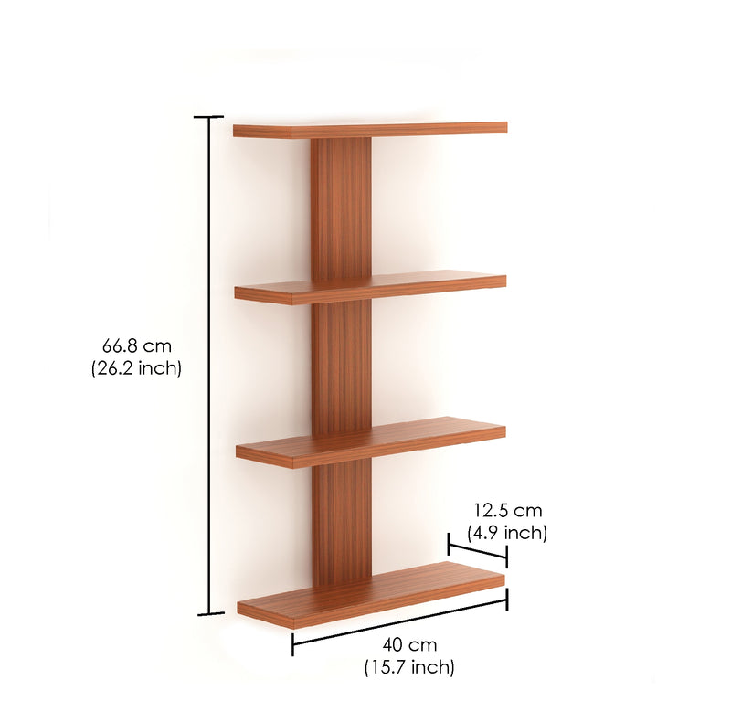 Stellar Plus Display Shelf 4 |Walnut