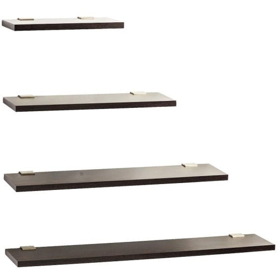 Stellar Wall Display Shelf (Wenge, Set of 4) - Bluewud