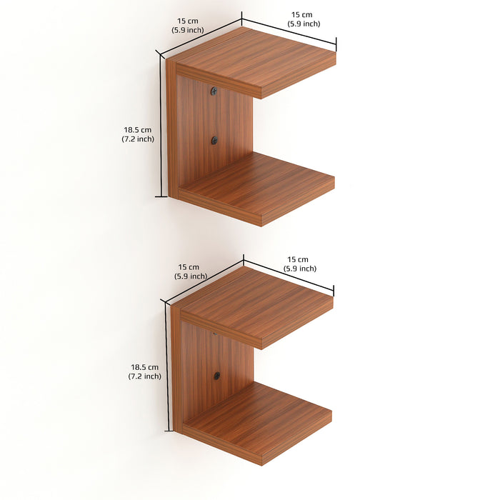 Alvin Book Shelf  (Set of 2) |Walnut