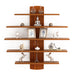 Caselle Display Shelf (5 Shelves) |Walnut