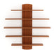 Caselle Display Shelf (5 Shelves) |Walnut