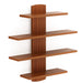 Caselle Wall Shelf 4 shelves |Walnut